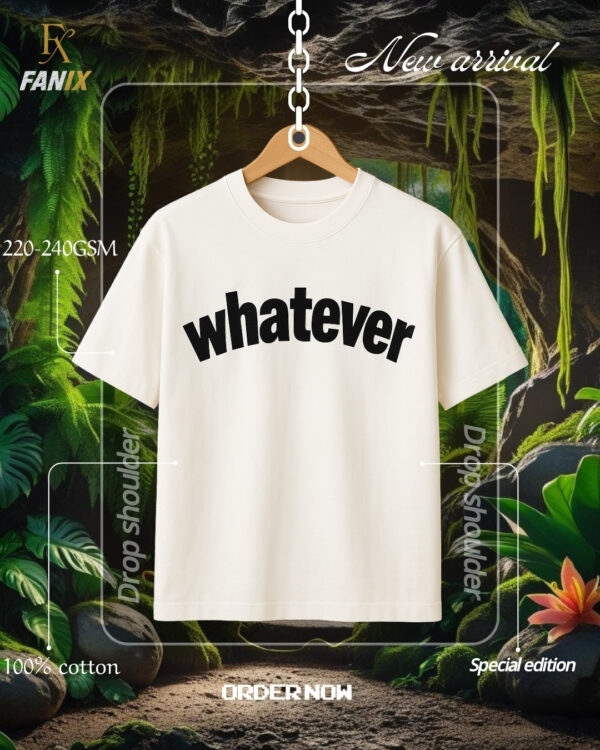 Whatever Drop Shoulder T-Shirt - Image 2