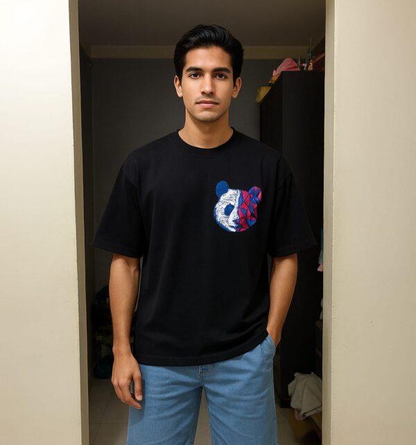 Panda Drop Shoulder T-Shirt - Image 2