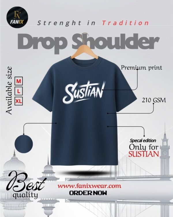 SUSTIAN™ Premium Drop Shoulder T-Shirt