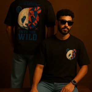 Panda Drop Shoulder T-Shirt